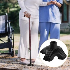 1 / 2 Walking Cane Tips 3/4 Inch,Quad Cane Tips for Stability,4 Prong Self Stand