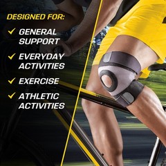 FUTURO Performance Knee Support, Ideal for General Large (Pack of 1), Black
