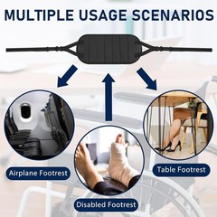 2 Pcs Wheelchair Leg Rest Footrest Hammock Adjustable Footrest Hanging Foot Slin