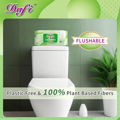 DAFI Flushable Adult Wet Wipes Unscented Septic Safe 720 Count
