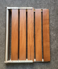 20″ Folding Teak Wood Folding Shower Seat Wall Mounted