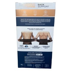 Copper Fit Elite Back Support AirFlow Back Brace Adjustable Double-Band 30-50″