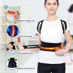 Posture Corrector Support Magnetic Back Shoulder Brace Belt Band For Men Women