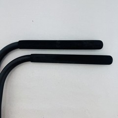Wheelchair Swing Away Tubular Arm Rest Support Pair Black with Mounting Brackets