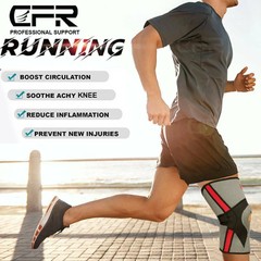 Knee Sleeve Compression Brace Support Meniscus Sport Joint Pain Arthritis Relief