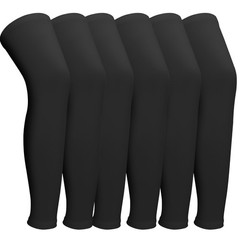 Full Length Leg Compression Sleeves Sports Knee Protection 3 Pairs Set