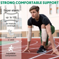 20 Pack 3″ Elastic Bandage Wraps – Self-Closure Compression for Legs, Knees, Ank