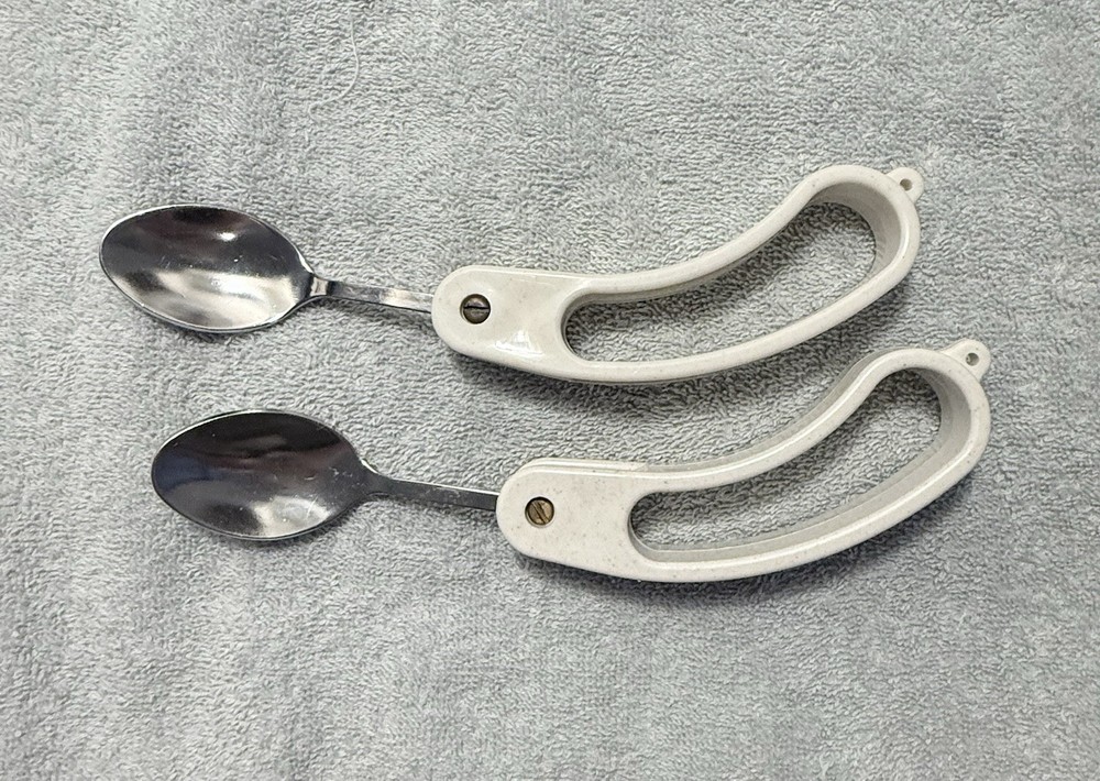 Adaptive Assistive Dining Utensil Ergonomic Open Handle Stainless Steel Folding