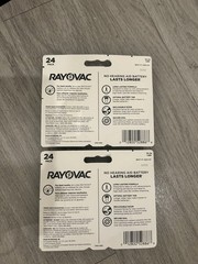 Rayovac Hearing Aid Batteries, Size 10, 48 count, 2 Packages, NIP SEALED
