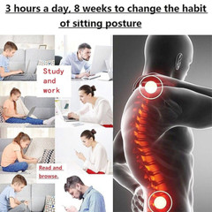 Hunchback Correction and Back Straightener for Pain Relief Brace Belt Men Women+