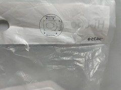 Etac Hi-Loo Raised Toilet Seat W/brackets, 2.36″ Toilet Seat Riser- See Pictures