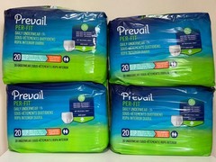 Prevail Per-Fit Unisex Adult Underwear – Size Small (20 in- 34 in), 80 Counts