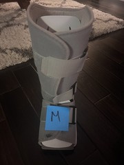 AirCast Pneumatic Inflatable Walking Boot Leg Foot Ankle Injury Brace