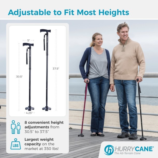 HurryCane Freedom Edition Walking Cane by Drive Medial