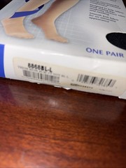 Truform Leg Compression Stocking 20-30mmHg Firm Black Size Large NEW