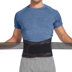 Adjustable Back Support Brace for Lower Back Pain Relief Sciatica Lumbar Belt US