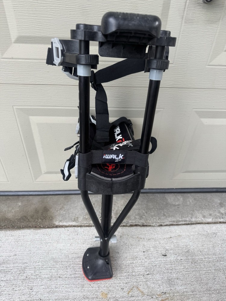 iWALK iWALK 2.0 Hands-Free Crutch Adjustable Height Adult Black/Red