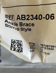 Stirrup Style / Universal Ankle Support Brace Adjustable / One Size Fits Most