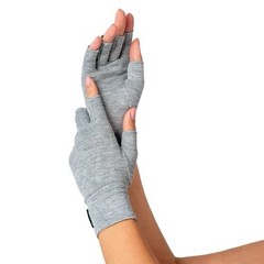OneCompress Bamboo Gloves Size Medium Light Grey Gray Compression Anti Bacterial