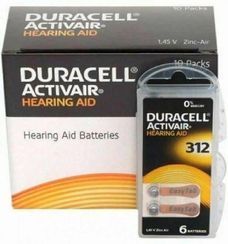 Duracell Hearing Aid Batteries Size 312 – Fast shipping- Fresh Exp-2028