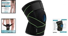 Adjustable Knee Brace with Hook and Loop Closure for Comfort & Stability