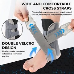 Drop Foot Ankle Brace Support Stabilizer Guard Compression Sprain Pain Relief TH