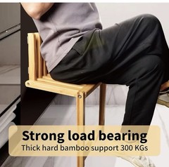 Wall-Mounted Folding Shower Seat Home Care Bench Chair
