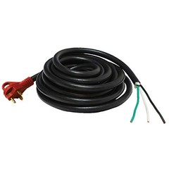 Mighty Cord A10-3025END RV Power Cord 25′, One End for Hard Wiring 30 Amp
