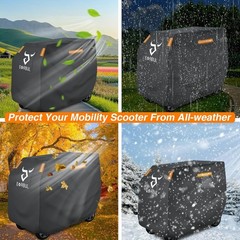 1X Mobility Scooter Cover Heavy Duty Waterproof for 49″L x 23″W x 39″ H 420D