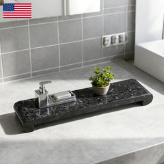 Erongoo Natural Marble Pedestal Stand Marble Tray 4.02 X 15.98 For Kitchen