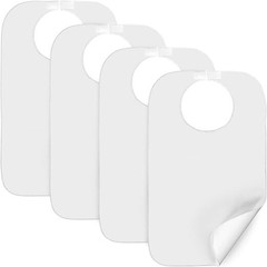 Washable Adult Bibs for Eating Waterproof Clothing Protector 30″X18″ 4 Pack
