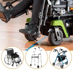 8″x 1.8″ Electric Wheelchair Front Casters – 8 Inch Honeycomb Solid Tire Whee…