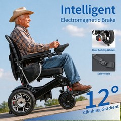 Electric Wheelchair Folding Foldable Heavy Duty Power Wheelchair Free Shipping