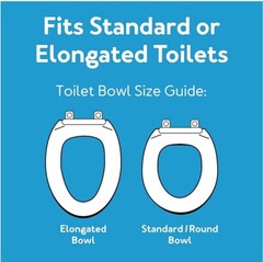 Carex Toilet Seat Raised Riser Adds 5.5 Inch of Toilet Height – up to 300 pounds