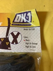 Ok-1 Ok-250S-2X Back Support,Open Mesh,Black XL
