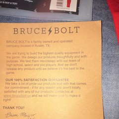 BRUCE BOLT Premium Pro Arm Compression Sleeve, Red Youth, never used