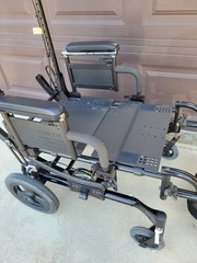NEW Quickie Iris Recline Tilt in Space Wheelchair 16″ x 22″ NO BACK 16″x2″