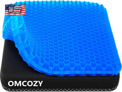 OMCOZY Gel Seat Cushion, Cooling Cushion (Super Large & Thick), Breathable Honey