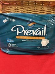 PREVAIL Adult Briefs W/Odorguard 16 Count Size Small 20″-31″ New In Pkg