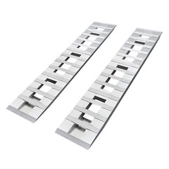 2Pc Aluminum Trailer Ramps 80 × 15 In 6000 Lb Pair Motorcycle ATV Loading