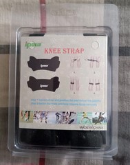 IPOW 2 Pack Knee Pain Relief & Patella Stabilizer Strap One Size, Black