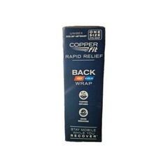 Copper Fit Rapid Relief 3-In-1 Hot/Cold Therapy Back Support One Size Adjustable