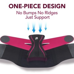 Ultra Thin 0.5mm Back Brace for Men & Women, Seamless Yoga Fabric, Lumbar Suppor