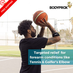 Bodyprox Elbow Brace 2 Pack for Tennis & Golfer’s 2 Count (Pack of 1)
