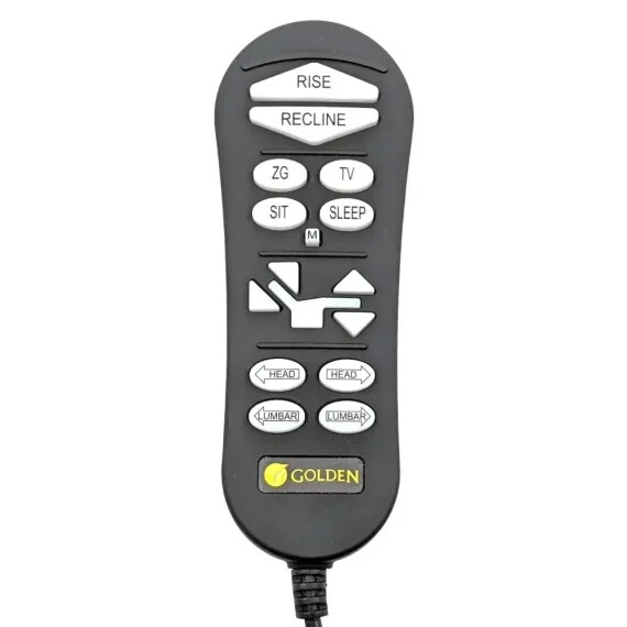 Golden Technologies Maxicomfort Headrest Lumbar Hand Control ZK3200