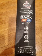 NEW Copper Fit Rapid Relief Back Support Belt 3-in-1 Hot Cold Therapy