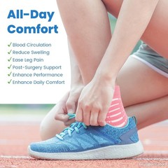 Breathable Ankle Compression Socks | Relief for Plantar Fasciitis & Performance