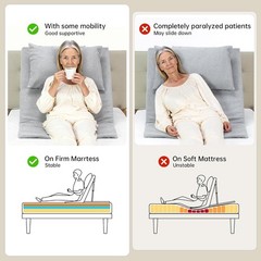 Electric Power Lifting Adjustable Bed Back Rest PatientLumbar Support (380)