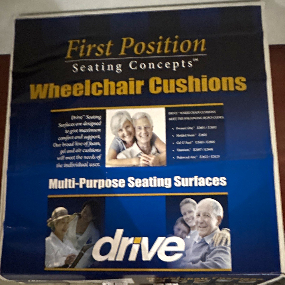 Drive First Position Seating Concepts Wheelchair Cushion, Blue, Multi-Purpose