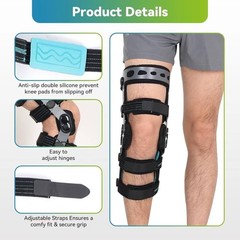 Komzer ACL Knee Brace XXL Right – Hinged ROM Orthosis for Ligament Injuries NEW